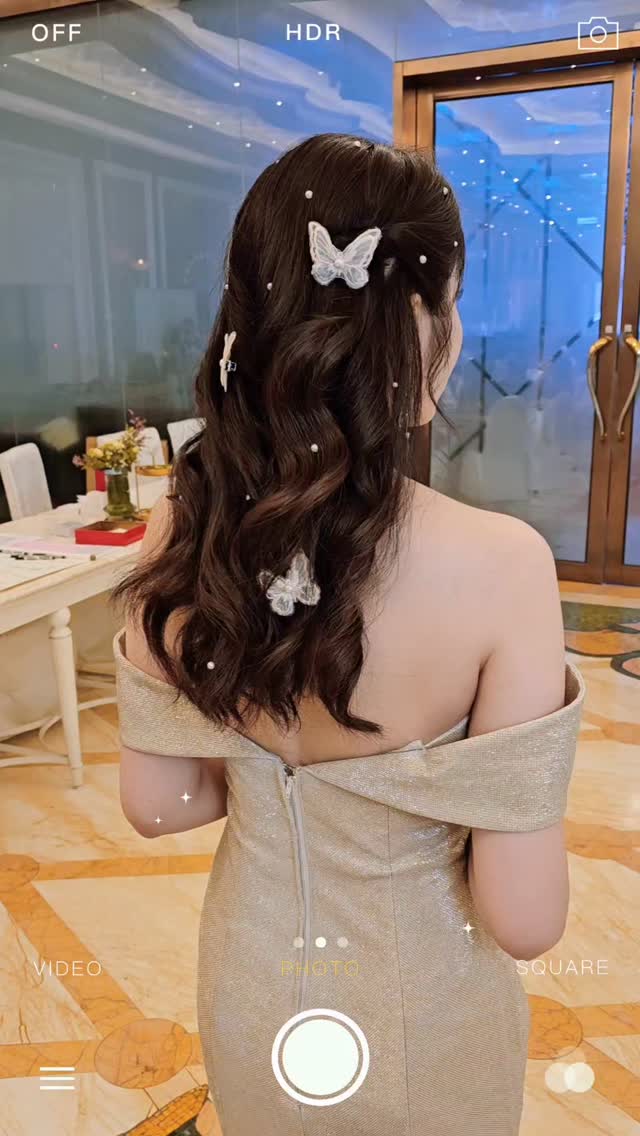 Debbie 彩妝作品:蝴蝶髮飾・新娘捲髮